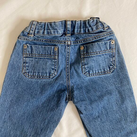 Vintage Gap Butterfly Embroidered Flare Stretch Denim Jeans Sz 7 - Picture 12 of 13